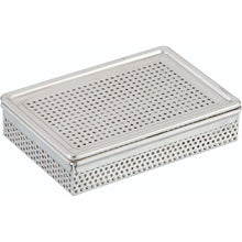 Load image into Gallery viewer, Stainless Steel Perforated Trinket Box With Hinged Lid
