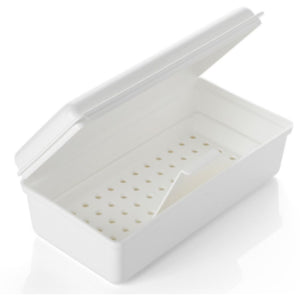 Reusable Disinfection Set - Soaking Container with Strainer and Hinged Lid