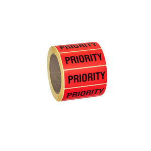 Priority Printed Red Label