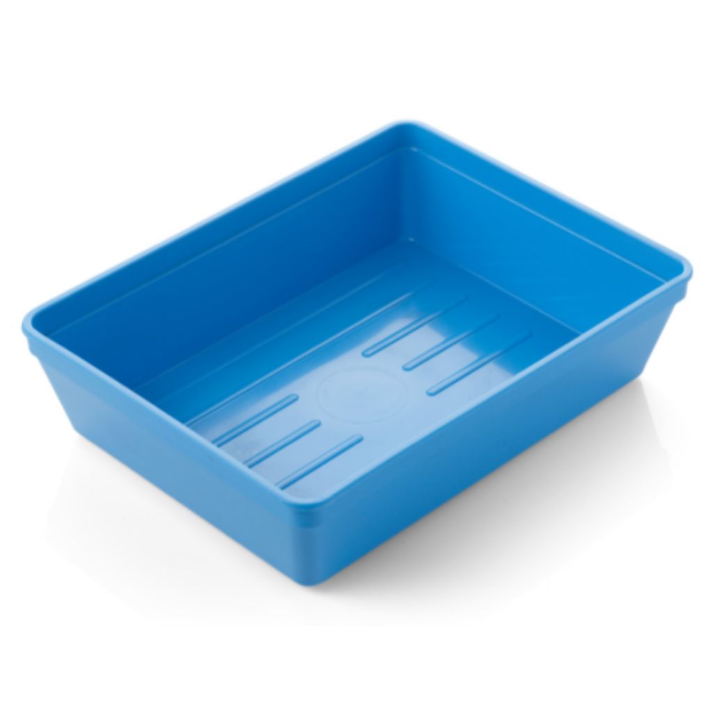 Reusable Solid Ribbed Base Instrument Tray 200x150x51mm