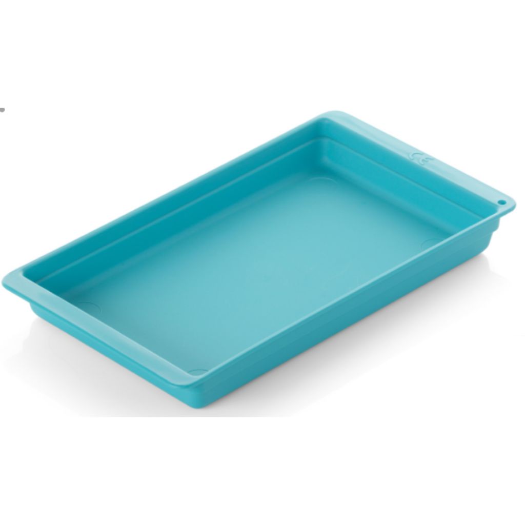 Reusable Solid Base Instrument Tray 270x150x30mm Capri Green