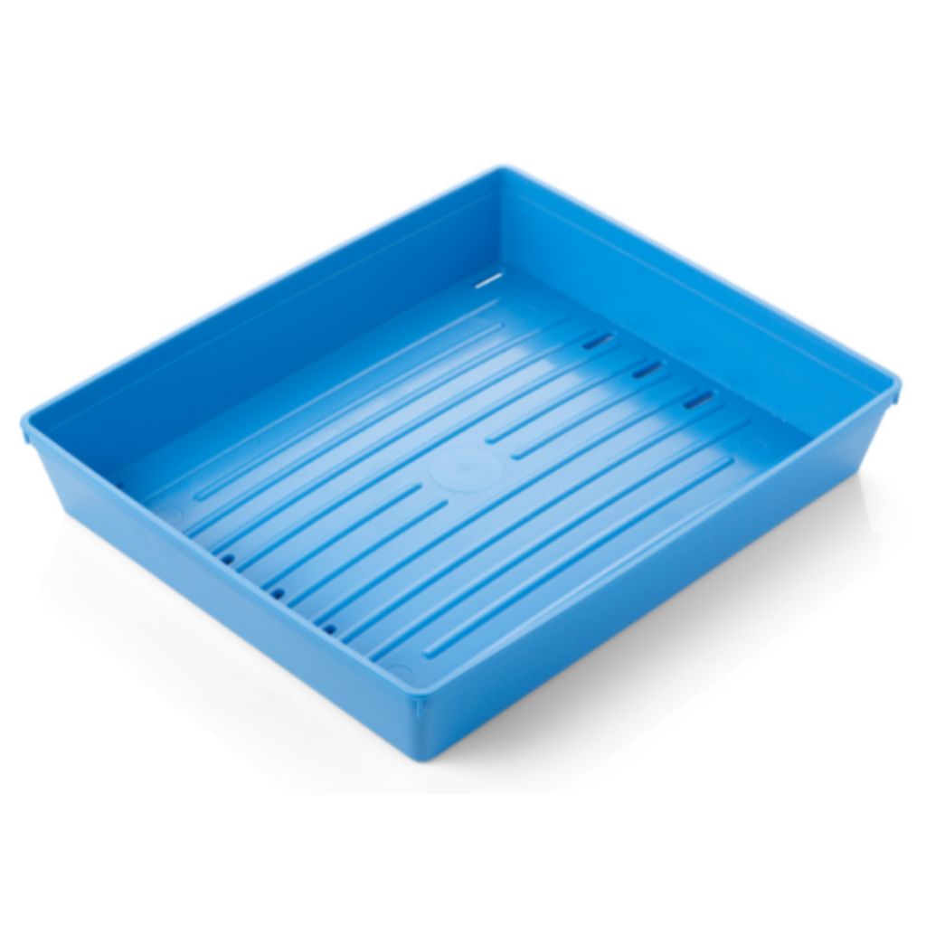 Reusable Ribbed Perforated Base Instrument Tray 300x250x52mm