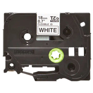Brother Black on White Flexible ID Labelling Tape